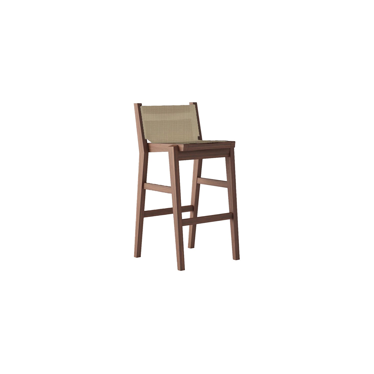 Cinnamon Barstool With Back (Latte Brown)